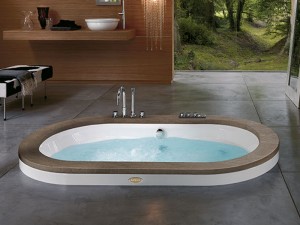 Jacuzzi Opalia Wood bañera de hidromasaje empotrada 9F43589A